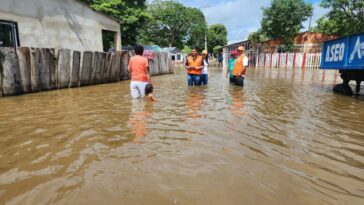 Más de un centenar de familias anegadas por desbordamiento de río en Ariguaní 