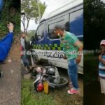 Patrulla de la Policía Nacional arrolló a una motociclista en Ciénaga de Oro