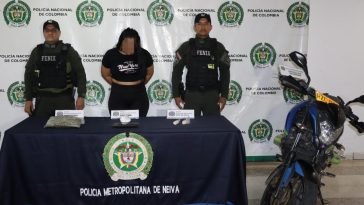 Policía capturó en flagrancia a una mujer por el delito de tráfico y fabricación de estupefacientes