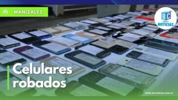 Policía devolvió 10 celulares que fueron robados en Manizales