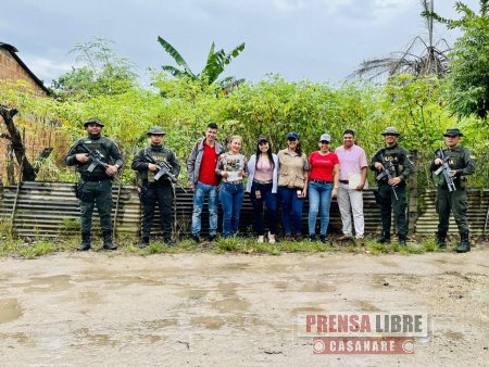 Predio rural fue devuelto a víctimas de paramilitarismo en Puerto López