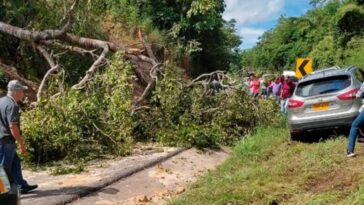 Un derrumbre bloqueó la vía Planeta Rica – Montería