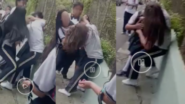 [VIDEO] Niñas se mechonearon afuera de Colegio, indignación porque «profesor» no las detuvo