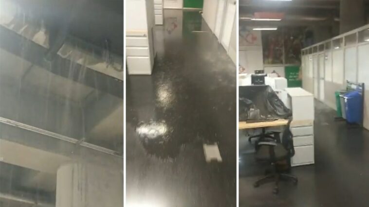 VIDEO: ¡Llueve más adentro! Se volvió a inundar oficina de la Personería ¿Hasta cuándo?