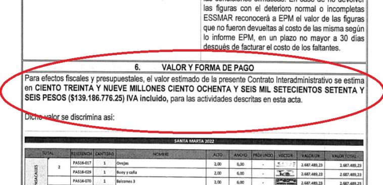 $139 millones le costó a la Essmar el alumbrado navideño instalado