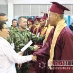 47 soldados se graduaron como bachilleres la institución educativa técnica empresarial Llano Lindo