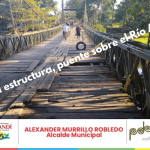 Alcalde de Acandí, Alexander Murillo Robledo, firma convenio interadministrativo con INVIAS, por valor de ($1.156 millones de pesos), para la construcción del puente de sobre el Río Arquiti.