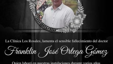 Asesinado en Dosquebradas el reconocido médico Franklin José Ortega Gómez