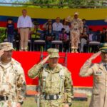 Acto de transmisión de mando del nuevo comandante del Batallón Cartagena.