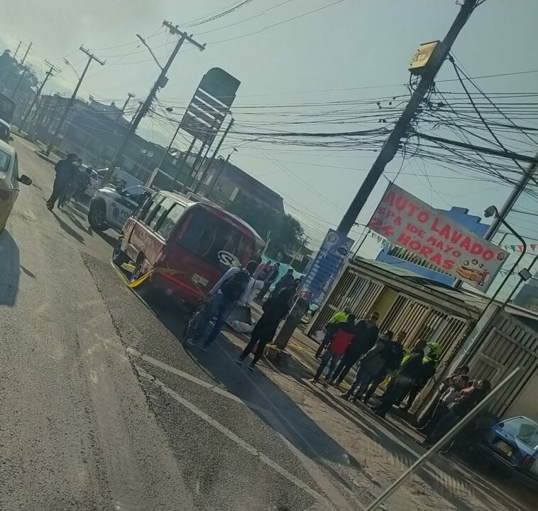 Bala y muerte dentro del transporte público