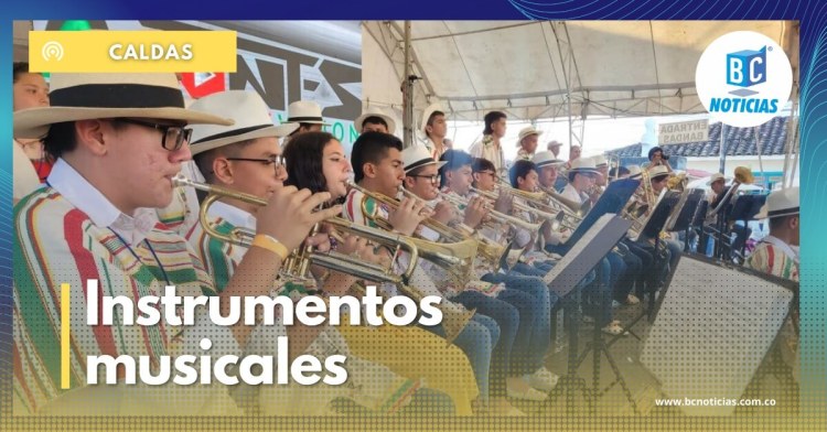 Bandas estudiantiles sinfónicas y de marcha de Caldas recibirán nuevos instrumentos musicales