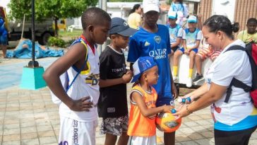 Comunidad infantil de Simpson Well, Cliff, Cove y Sound Bay hacen parte del festival recreo deportivo 
