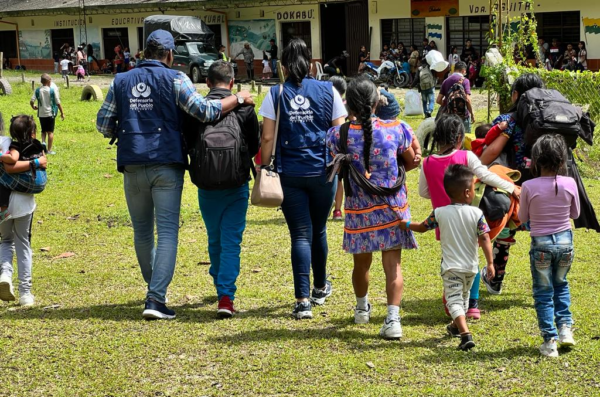 Defensoría del Pueblo acompañó el retorno de 82 familias indígenas a Risaralda