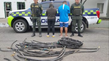 Dos personas capturadas por hurto de cobre en Yopal