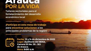 En Arauca se realizarán mesas de trabajo #AraucaPorLaVida, con la presencia del Ministro de Comercio, Industria y Turismo.