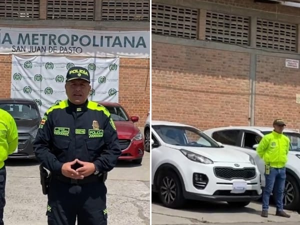 «Eran hurtados en ciudades de Colombia y los vendían en Ecuador»: Policía sobre los vehículos recuperados en el vecino país