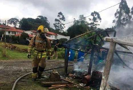 Asi quedo la finca de Rigoberto Uran en Rionegro por el incendio 2