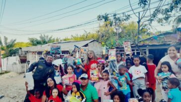 Fundación Cartagena Segura llevó la felicidad de la Navidad a Loma Fresca, Nariño y otros sectores