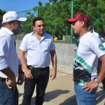 El Gobernador (e) de la Guajira, José Jaime Vega y la administración municipal liderada por el alcalde Iván Mauricio Soto, inspeccionaron las obras en el municipio carbonífero.