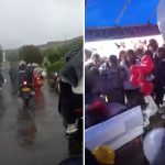 «Hasta el cielo te llora»: Con caravana, globos y lluvia, despidieron al pequeño Palillín en Pasto