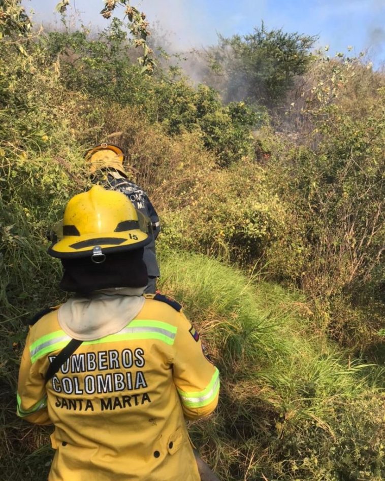 Incendio consumió vegetación en el cerro de Juan XXIII