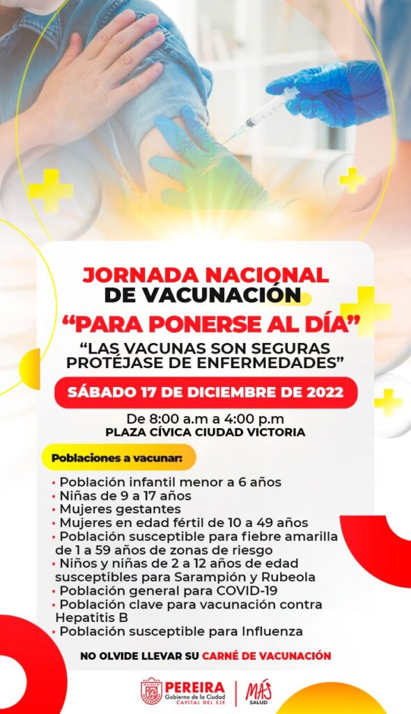 Jornada Nacional de Vacunación, este sábado 17 en la Plaza Cívica Ciudad Victoria