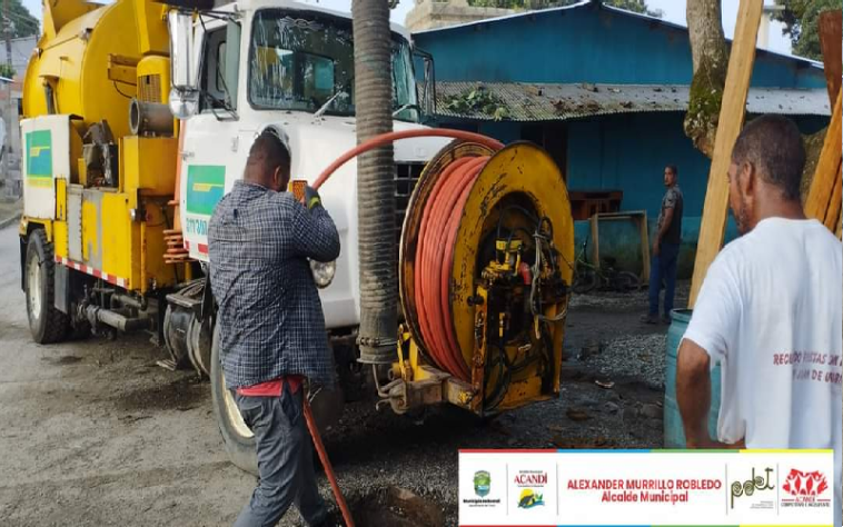 Llega al municipio el carro Vactor para la limpieza del sistema de alcantarilla de Acandí.