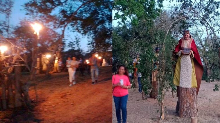 Monterianos acudieron masivamente al primer día del pesebre viviente