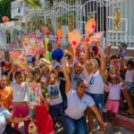 Niños, jóvenes y adultos se contagiaron del espíritu de Navidad con Aguas de Cartagena 