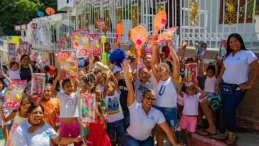 Niños, jóvenes y adultos se contagiaron del espíritu de Navidad con Aguas de Cartagena 