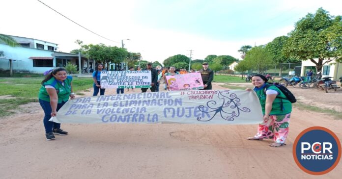 POLICÍA NACIONAL CONMEMORÓ EN SANTA ROSALÍA EL DÍA DE LA ELIMINACIÓN DE LA VIOLENCIA CONTRA LA MUJER.