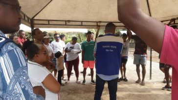 Personería municipal de Bahía Solano, realizo visita de seguimiento al contrato de construcción de polideportivo en el Barrio Onetty.