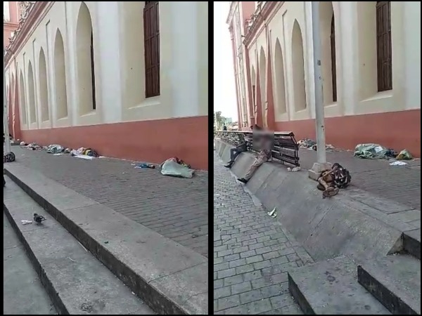 Piden atender la situación en los alrededores de la Iglesia de San Nicolás: «se volvió ‘refugio’ de habitantes de calle»