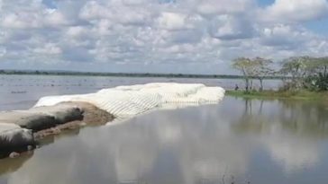 Río se desbordó y está a 300 metros de inundar pueblo del Magdalena