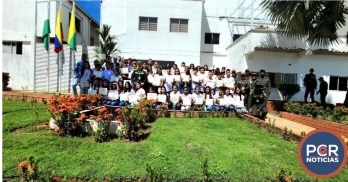 SE REALIZÓ EN PUERTO CARREÑO LA CLAUSURA DEL PROGRAMA AMBIENTAL LIDERADA POR  LA POLICÍA NACIONAL