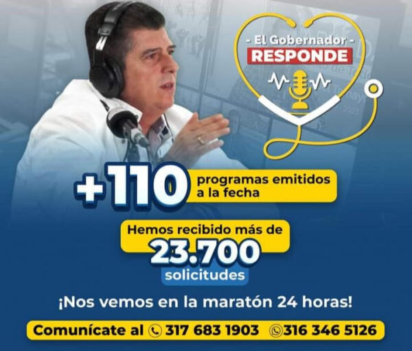 Segunda maratón 24 horas del programa “El Gobernador Responde”