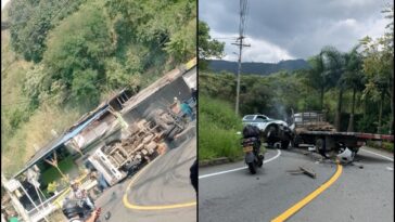 Tres accidentes en menos de un mes en la vía a Dapa: ahora volcó un camión
