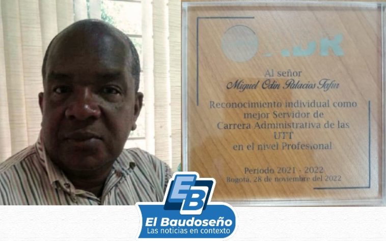Un chocoano reconocido por la Agencia de Desarrollo Rural -ADR como “Mejor Servidor de carrera administrativa de las Unidades de Trabajo Territorial en el nivel profesional” 2021-2022.