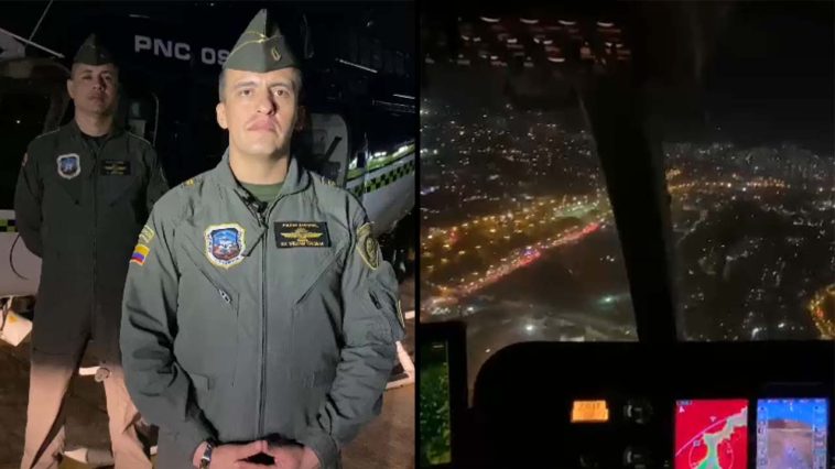 [VIDEO] La Policía cuida a Medellín desde los cielos, el Halcón sobrevuela la ciudad constantemente