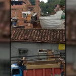 [VIDEO] ¡Qué pesar! Se cayó parte de una vivienda en Campo Valdés