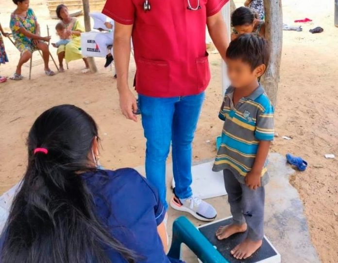 50 niños en condición de desnutrición en las zonas rurales y rurales dispersas de los municipios de Uribia, Maicao, Manaure y Riohacha, fueron rescatados e internados en centros poblados.