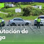 Abandonan vehículo con 132 kilos de marihuana en la vía La Trinidad – La Uribe