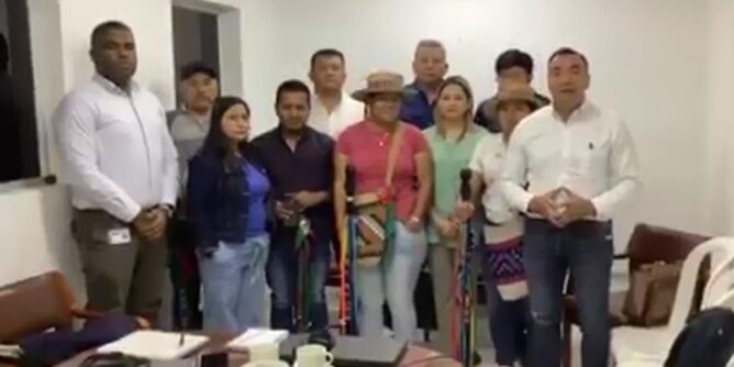 Acuerdo con Cabildo de Jambaló para construir variante en Rosas, Cauca