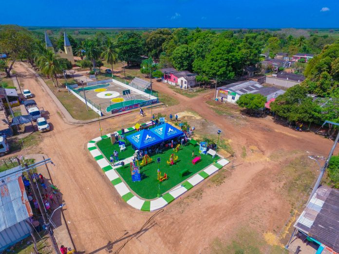 Aguas de Cartagena y Consejo Comunitario entregan parque biosaludable en Puerto Badel (Arjona)