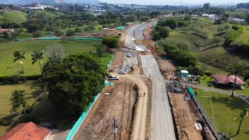 Así avanza construcción de la avenida Los Colibríes en Pereira