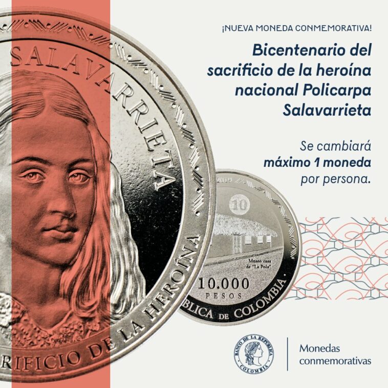 Así luce la nueva moneda de $10.000 que circula en el país