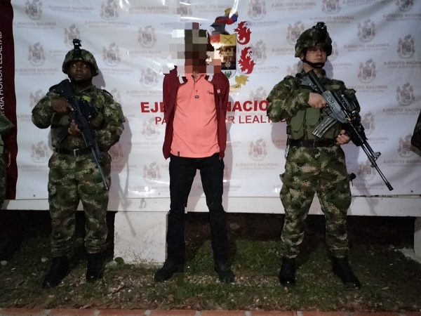 Capturado  presunto sicario de la red de apoyo al terrorismo del GAO ELN en Saravena, Arauca