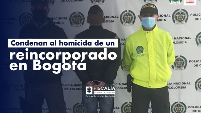 Condenan al homicida de un reincorporado en Bogotá