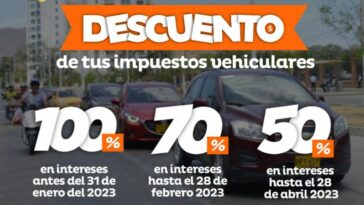 Conozca los descuentos para el pago de impuestos de vehículos en el Magdalena