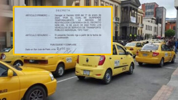 En Pasto nuevamente los taxis volverán a tener ‘pico y placa’: informó la Alcaldía